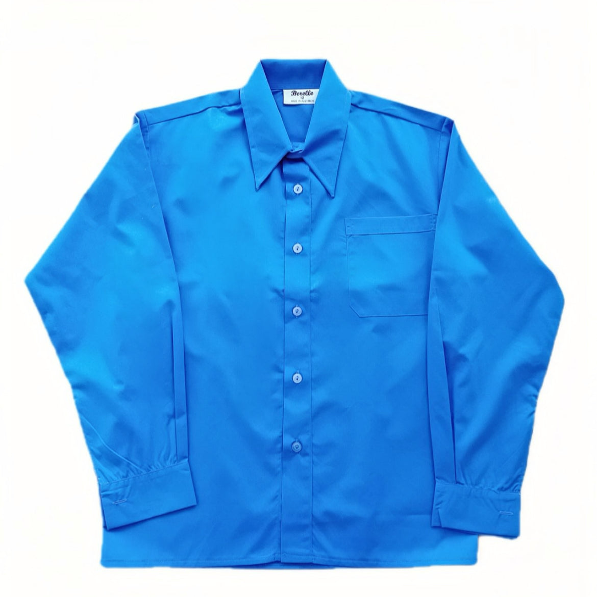 Girls Long Sleeve Blue Blouse