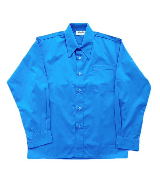 Boys Long Sleeve Blue Shirt