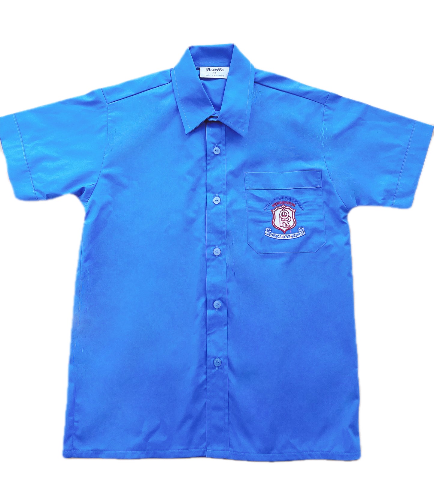 Boys Short Sleeve Blue Shirt