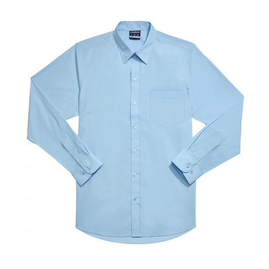 Midford Long Sleeve Boys School School Blue Shirt