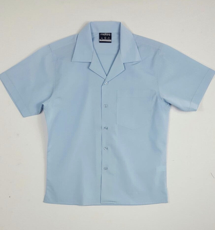 Short Sleeve Blue Shirt