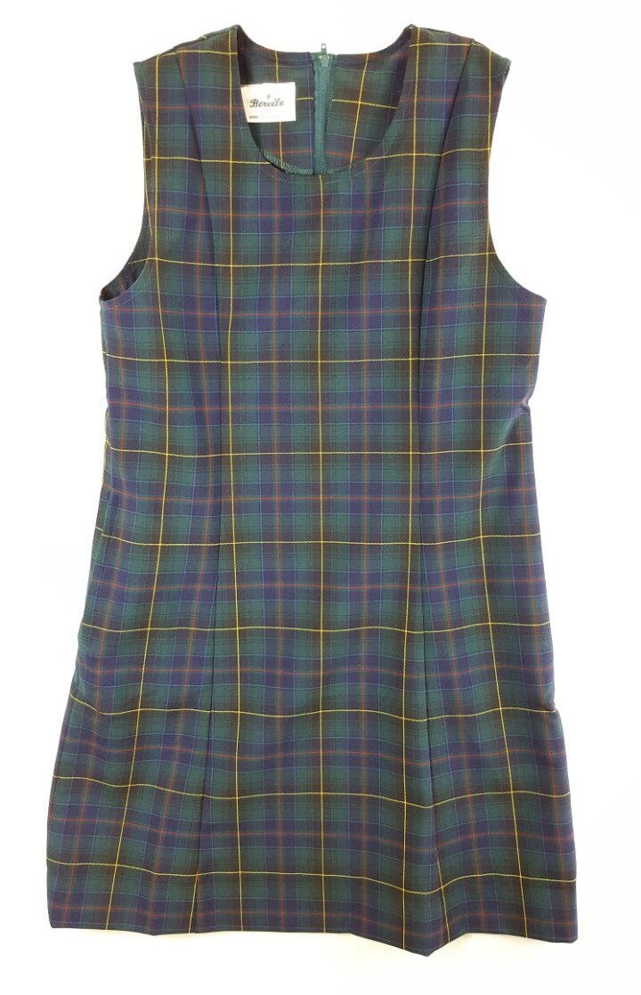 Winter Green/Blue Check Dress