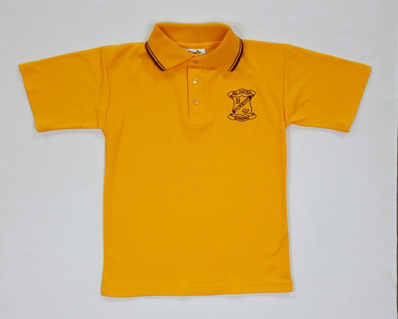 Short Sleeve Gold Sports Polo