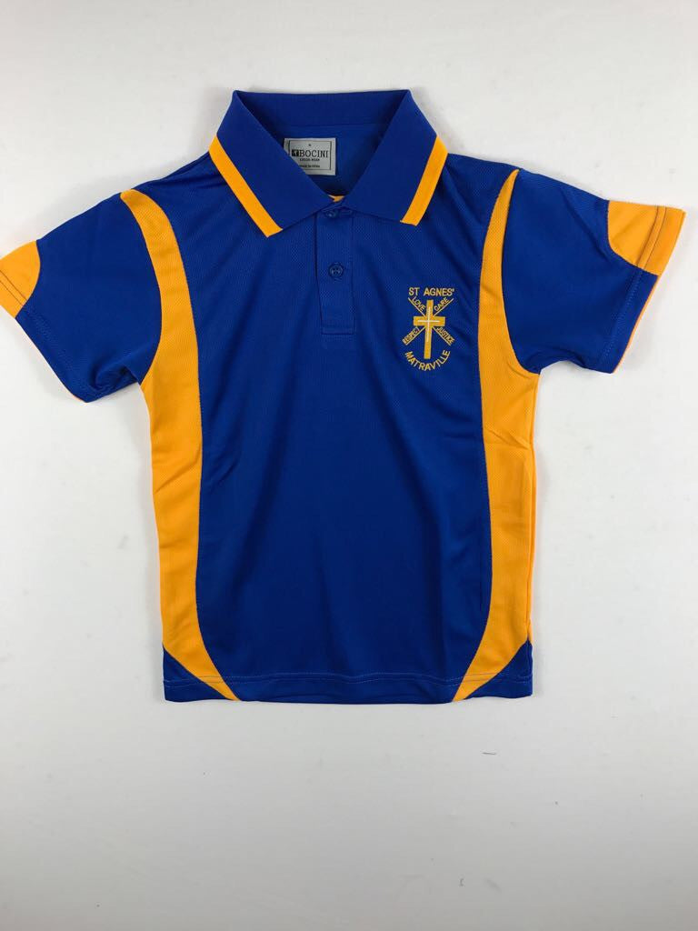 Short Sleeve Royal Blue Sports Polo