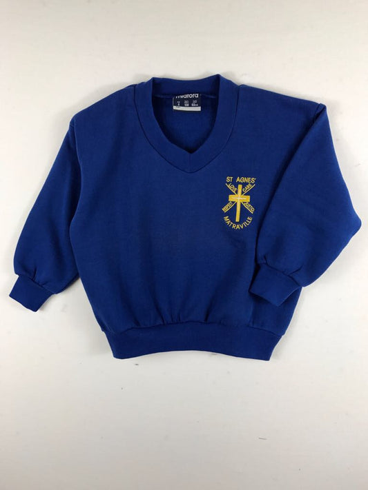 Fleecy Royal Blue Sports Jumper