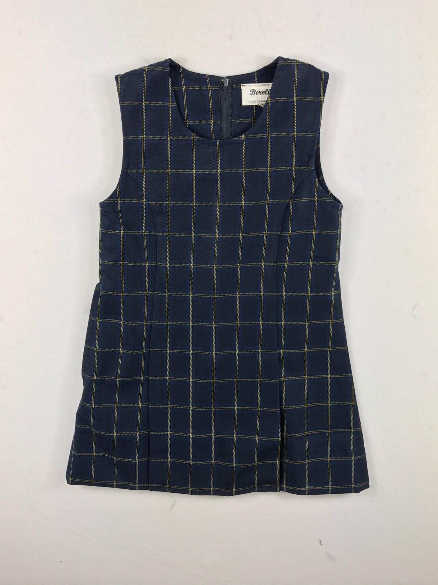 Winter Navy Check Dress