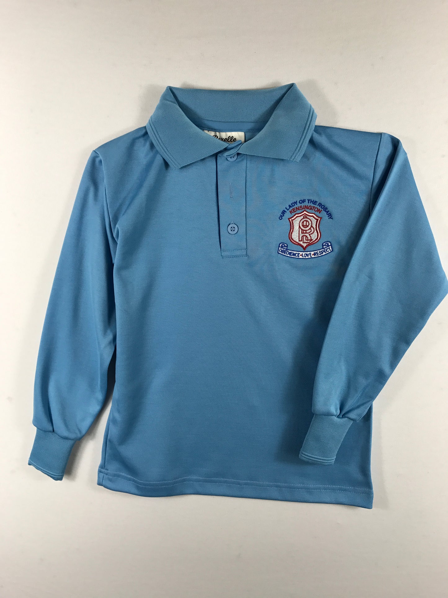 Long Sleeve Sky Blue Sports Polo