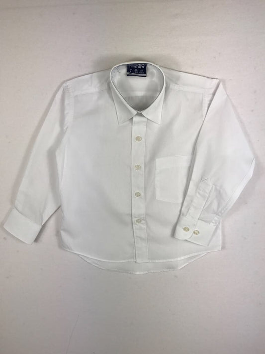 Long Sleeve Boys White Shirt