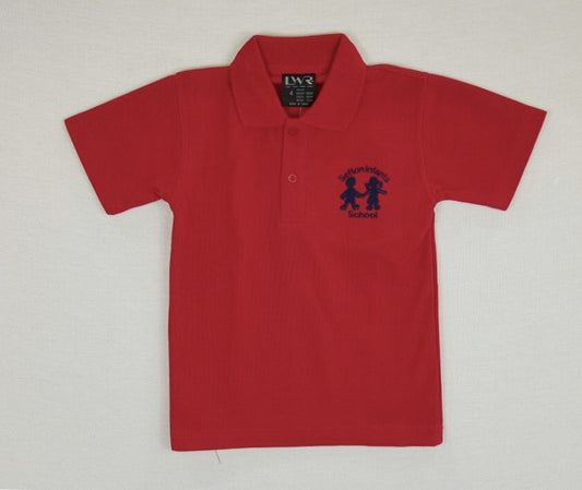 Short Sleeve Red Polo