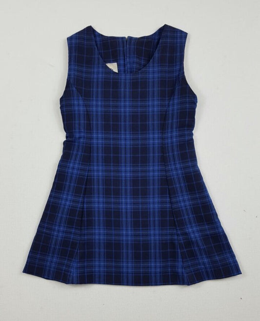 Winter Blue Check Dress