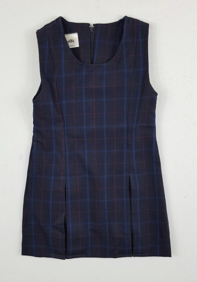 Winter Navy Check Dress